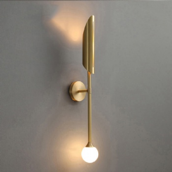 Copper modern wall lamp